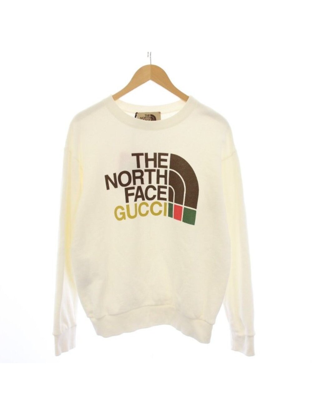 Gucci The North Face Cotton Oversized Sweatshirt Crew Neck Long Sleeve Logo